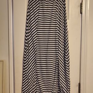 Striped maxi skirt